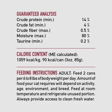 *S.O. - Up to 2 Week Wait* Champion Foods - Orijen TUNA and BEEF Entrée Wet Cat Food - 85GM (3oz)