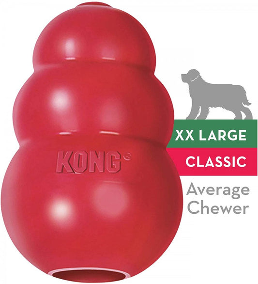 KONG - Classic RED - Dog Treat Dispensing Toy - XXLARGE - 15.5CM (6.2in)