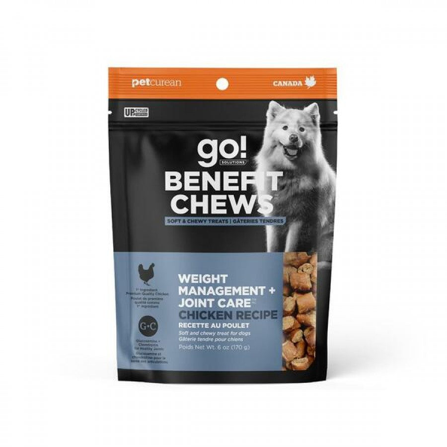 LocalID_65035 Petcurean - GO! Benefit Chews Weight Management + Joint Care CHICKEN Dog Treat - 170GM (6oz)