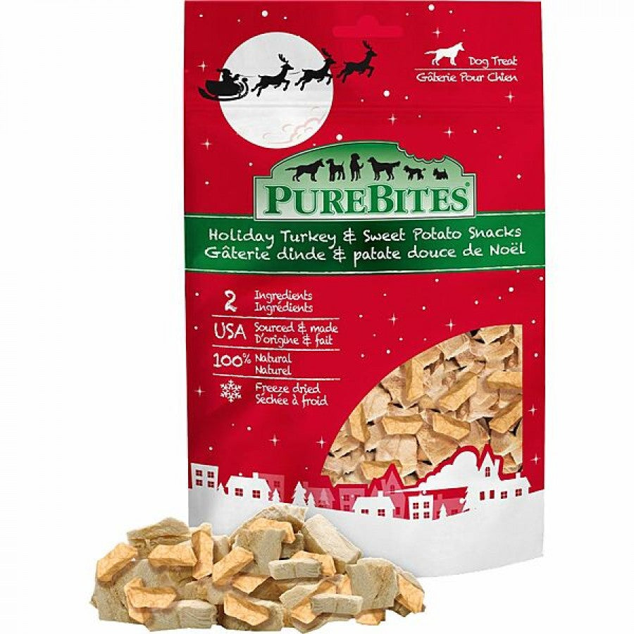 *LIMITED EDITION* Purebites - XMAS FD TURKEY and SWEET POTATO Dog Treat - 71GM (2.5oz)