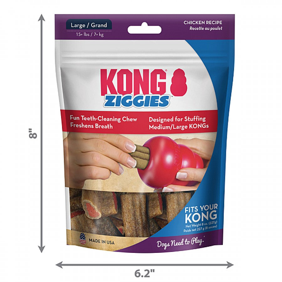 KONG - Ziggies CHICKEN Dog Treat - LARGE - 227GM (8oz)