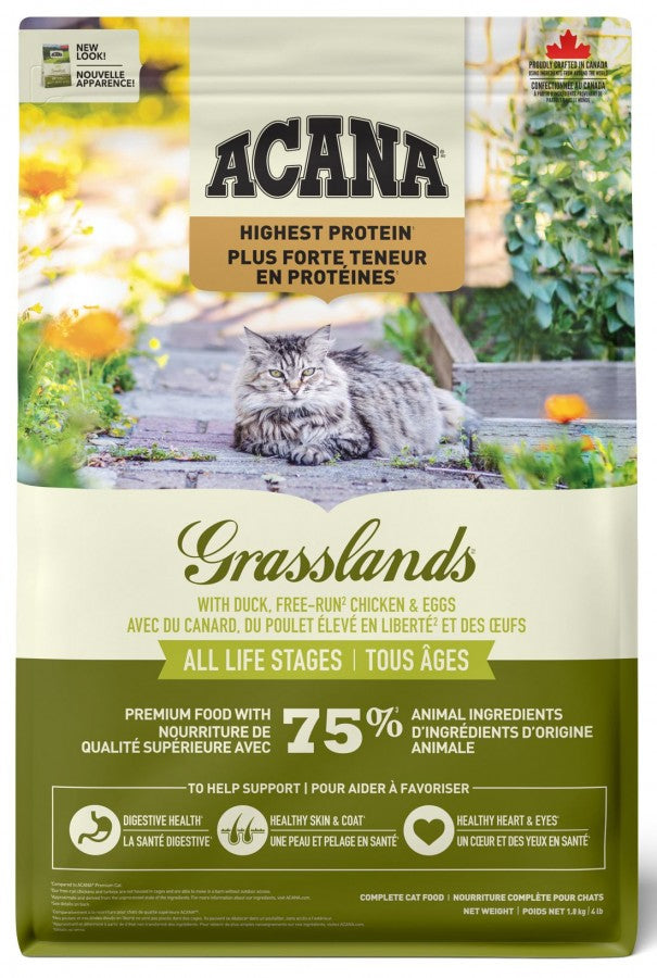 Champion Foods - Acana GRASSLANDS Enhanced Dry Cat Food - 1.8KG (4lb)