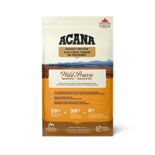 Champion Foods - Acana REGIONALS - WILD PRAIRIE Dry Dog Food - 11.4KG (25lb)