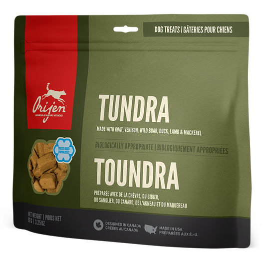 Champion Foods - Orijen Freeze Dried TUNDRA Dog Treats - 92GM (3.25oz)