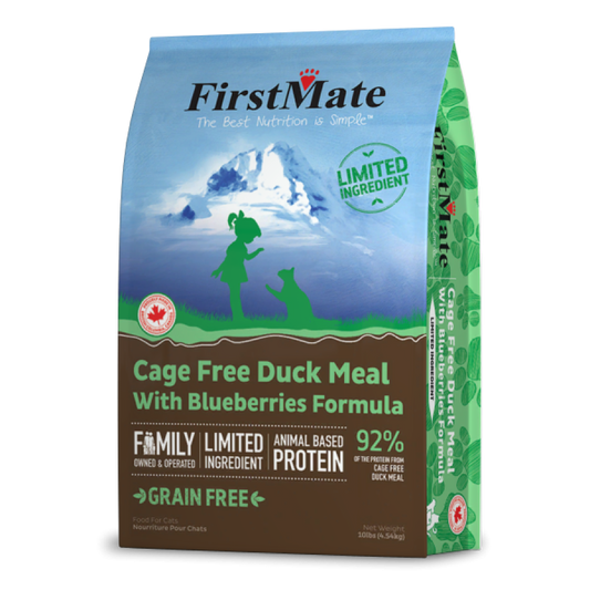 FirstMate - Cat LID GF Cage Free DUCK WITH BLUEBERRIES Dry Cat Food - 4.54KG (10lb)