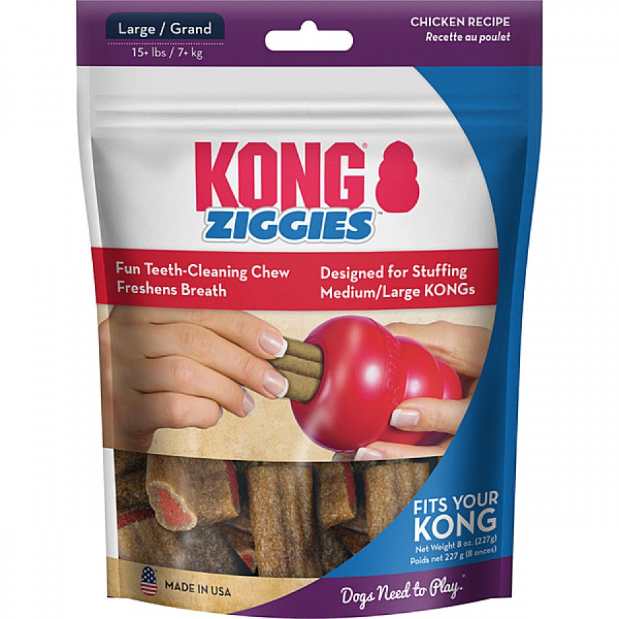 KONG - Ziggies CHICKEN Dog Treat - LARGE - 227GM (8oz)