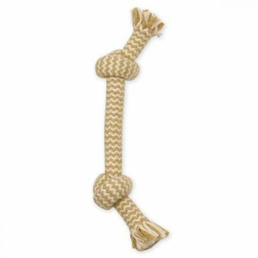 Mammoth - 2 Knot Bone Extra Peanut Butter Dog Toy - SMALL - 22.8CM (9in)