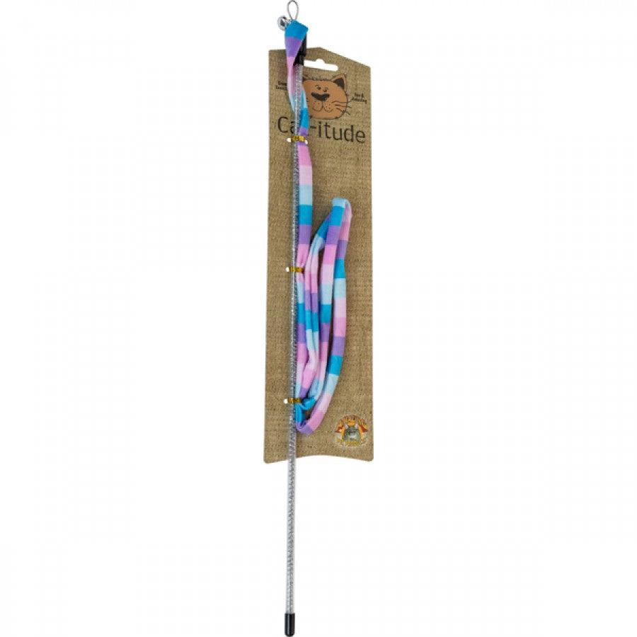 LocalID_66648 Amazing Pet - Pastel Stripes Teaser Cat Toy - ASSORTED