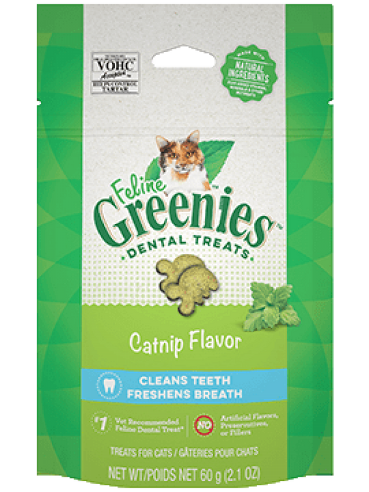 LocalID_54230 Greenies - Cat Dental CATNIP Flavour Cat Treats - 130GM (4.6oz)