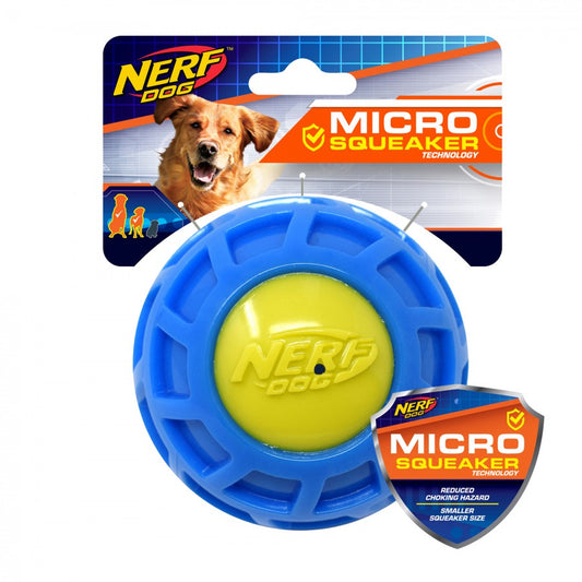 LocalID_67272 Nerf - Micro Squeak Exo Ball - BLUE and GREEN - LARGE - 10CM (4in)