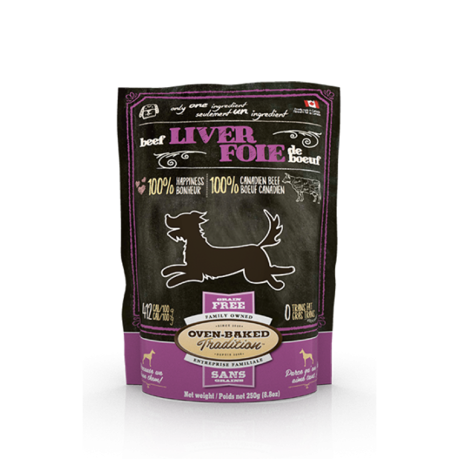 Oven-Baked Tradition - GF FD Treat BEEF LIVER Dog Treat - 250GM (8.8oz)