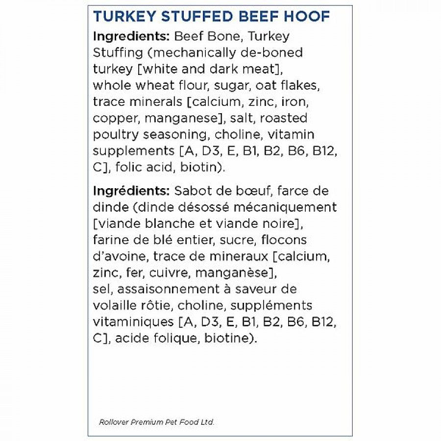 LocalID_68967 Rollover - Stuffed TURKEY Beef Hoof Dog Chew