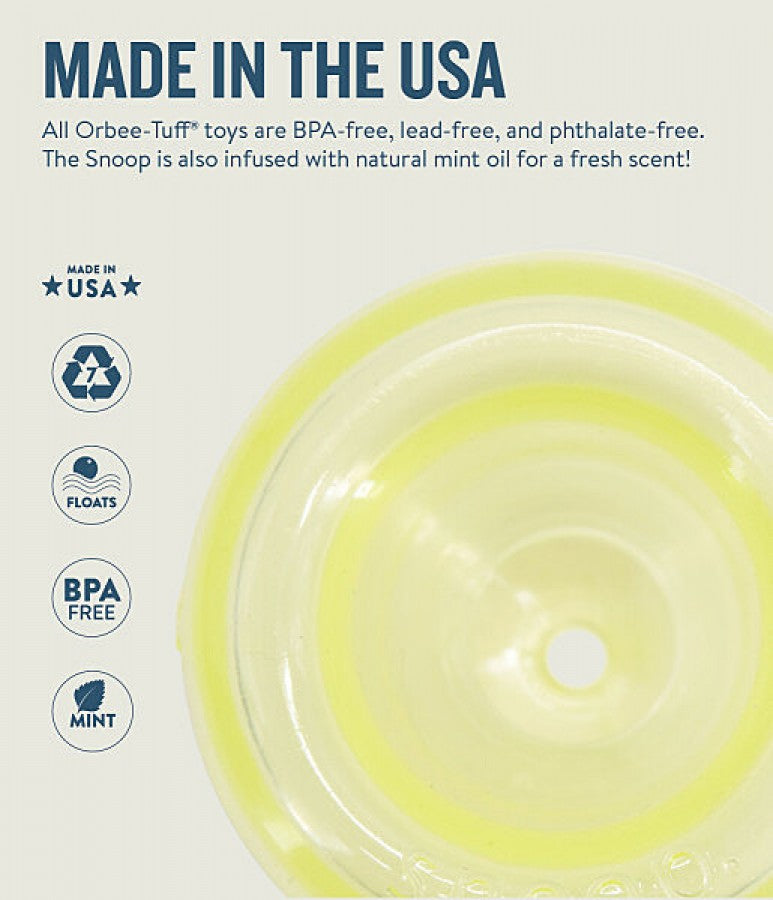 LocalID_64598 Petstages - Lil Snoop Dog Toy - YELLOW - 10.2CM (4in)