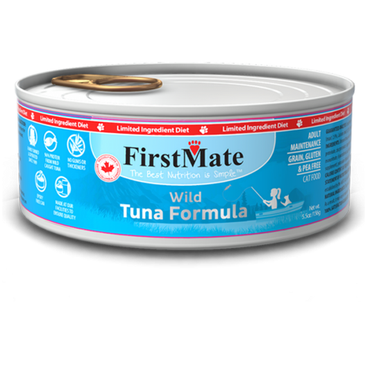 FirstMate - LID GF WILD TUNA Wet Cat Food - 156GM (5.5oz)