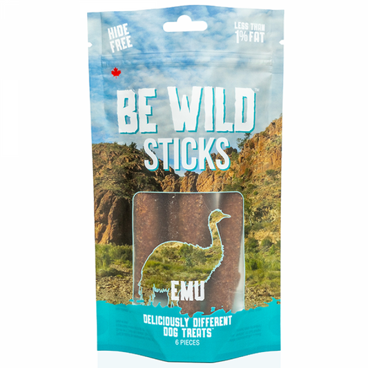 LocalID_69879 This & That - Be Wild Sticks EMU Dog Treat - 100GM - 6PK