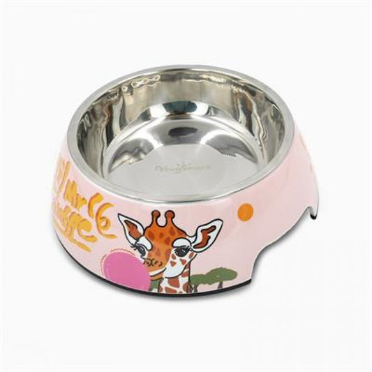LocalID_45133 Hugsmart - Giraffe Stainless Steel Bowl - 700ml (24OZ)