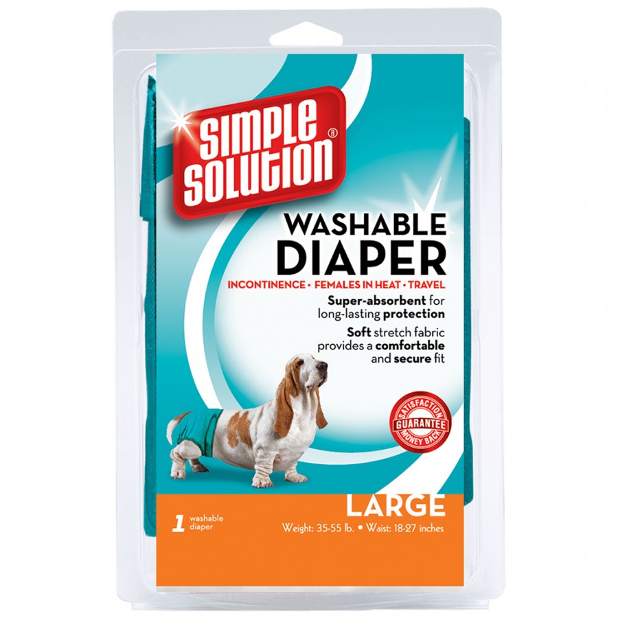 Simple Solutions - Washable Female Diaper - LARGE (35 - 55lbs)