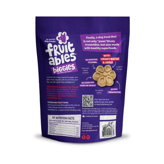 LocalID_71412 Fruitables - Biggies CRISPY BACON and APPLE Crunchy Dog Treat - 454GM (16oz)