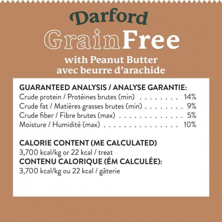 LocalID_68192 Darford - GF PEANUT BUTTER Recipe Dog Treat - 340GM (12oz)