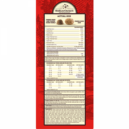 *S.O. - Up to 2 Week Wait* Stella and Chewys - Raw Blend Cage Free CHICKEN, DUCK and QUAIL Cat Food - 99GM (3.5lb)