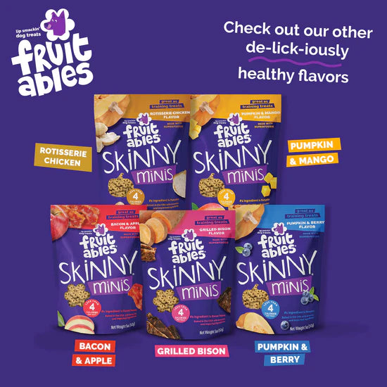 LocalID_71500 Fruitables - Skinny Minis APPLE BACON Chewy Dog Treats - 340GM (12oz)