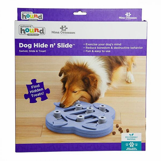 LocalID_69971 Nina Ottosson - Hide N Slide Puzzle Dog Toy - PURPLE - 34x34x7CM (13.5x13.5x2.8in)