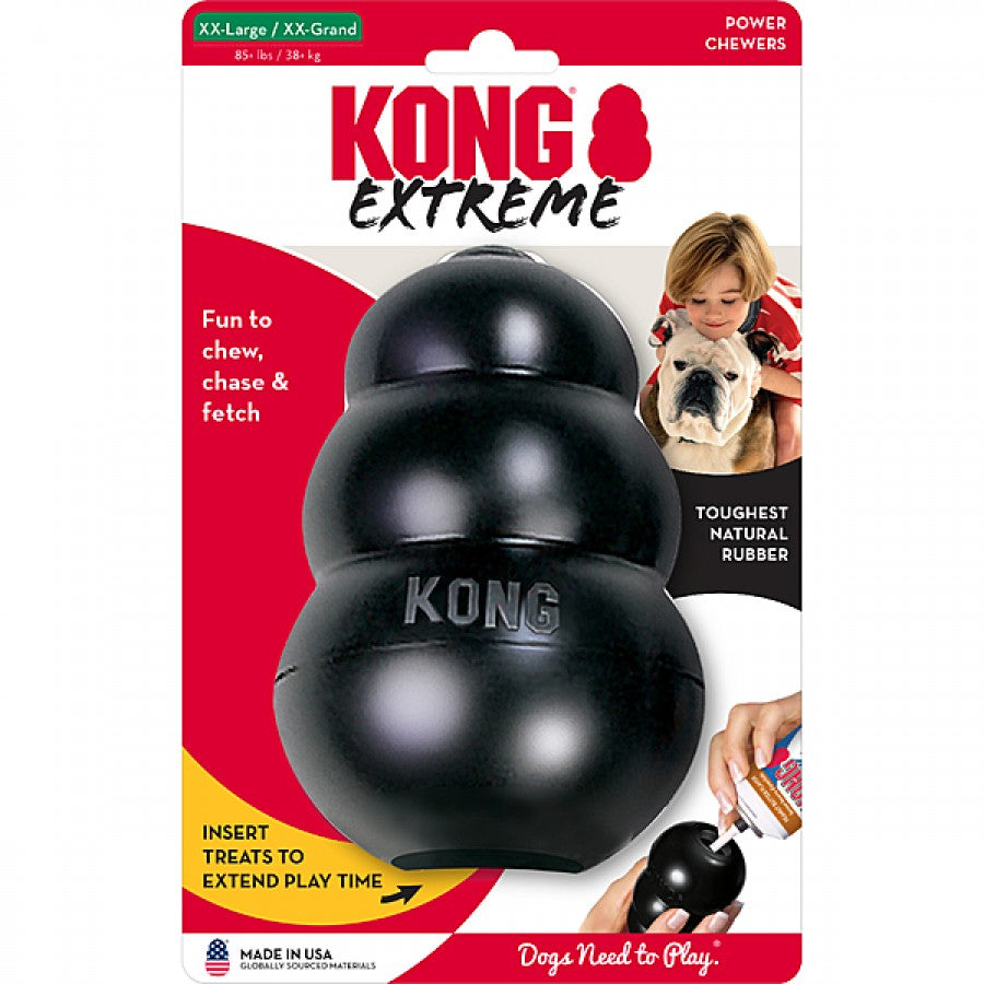 LocalID_69817 KONG - Extreme BLACK Dog Treat Dispensing Toy - XXLARGE - 15.5CM (6in)