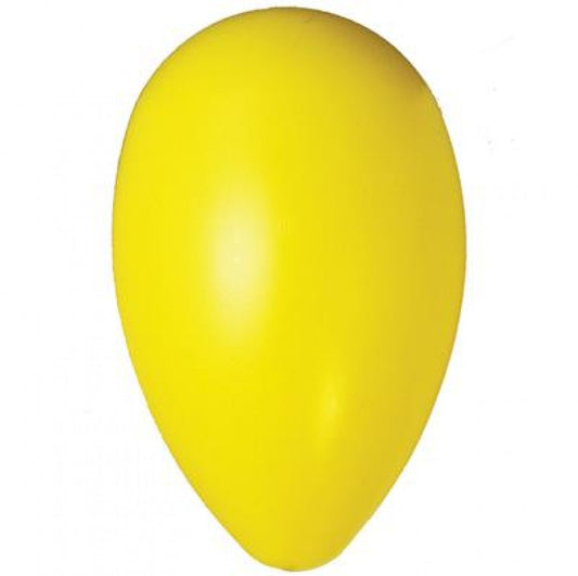 Jolly Pets - Hard Plastic Egg Dog Toy - YELLOW - 30.5CM (12in)