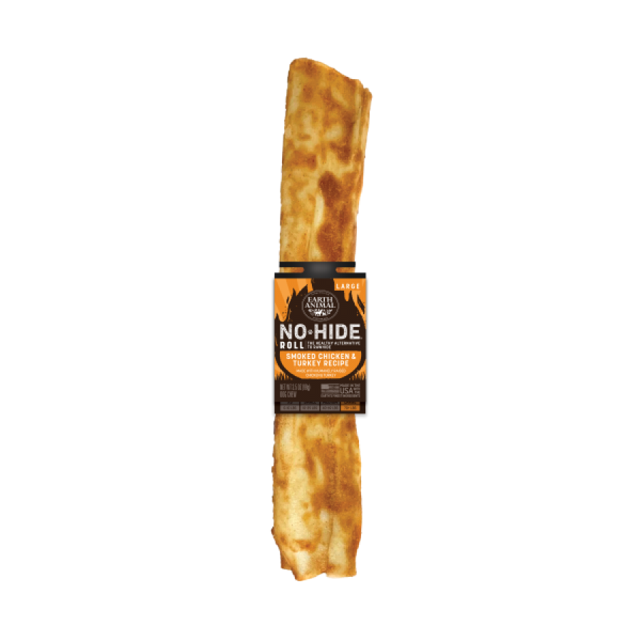 LocalID_66853 Earth Animal - Dog No Hide Chew - BBQ Smoked CHICKEN and TURKEY - LARGE