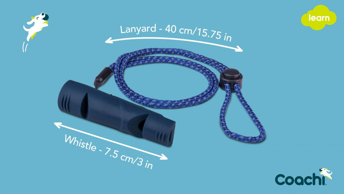 LocalID_70328 Company of Animals - Coachi - Learn Two-Tone Whistle - NAVY - 9CM (3.5in)