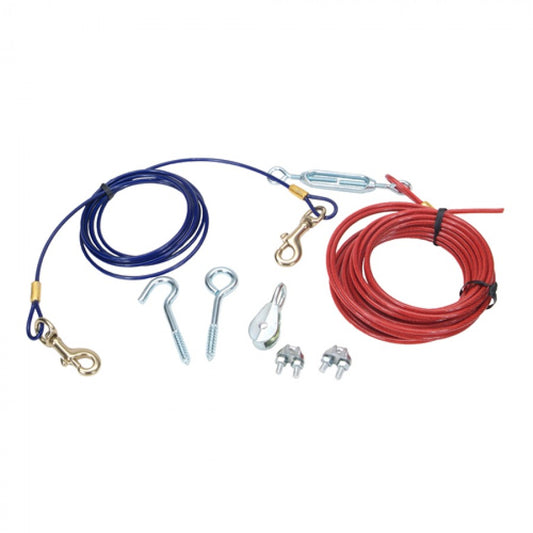 LocalID_35257 Coastal - Titan Aerial Dog Run With Brass Snap - 50ft