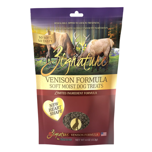 Zignature - VENISON Soft Dog Treats - 113GM (4oz)