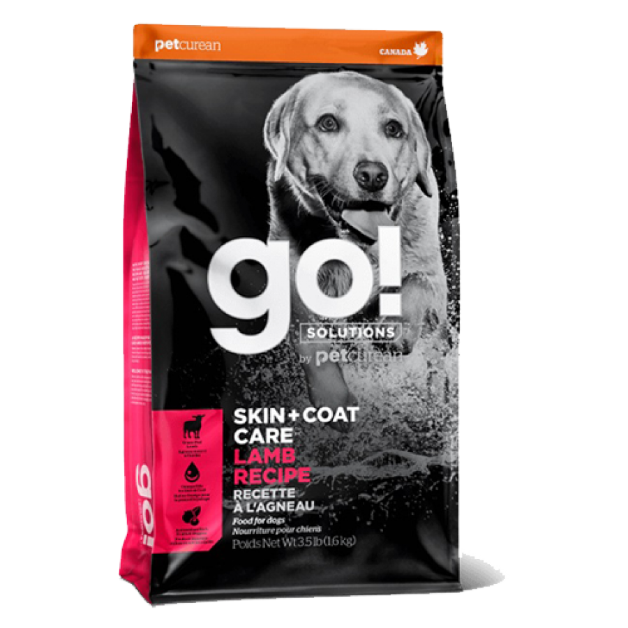 Petcurean - GO! Skin and Coat LAMB Dry Dog Food - 1.59KG (3.5lb)