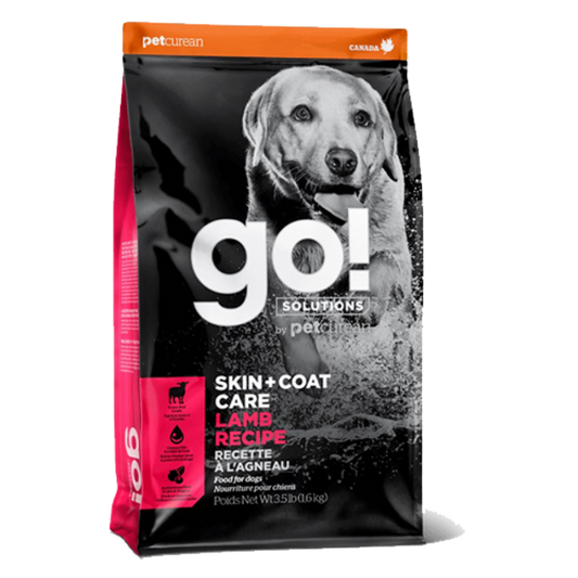 Petcurean - GO! Skin and Coat LAMB Dry Dog Food - 1.59KG (3.5lb)