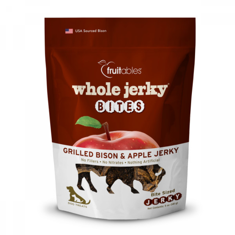 *S.O. - Up to 3 Week Wait* Fruitables - Whole Jerky Bites GRILLED BISON Dog Treats - 141GM (5oz)