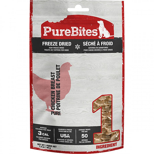 PureBites - Freeze Dried CHICKEN BREAST Dog Treats - 40GM (1.4oz)