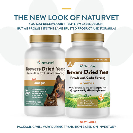LocalID_70940 NaturVet - Brewers Yeast & Garlic with Omega - 250GM (8.8oz) - 500CT
