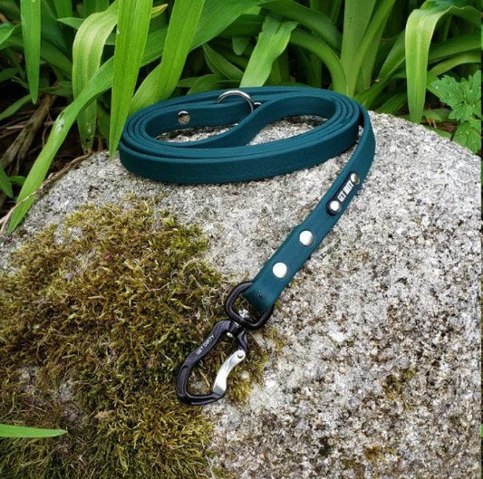LocalID_56443 Get Dirty Pet gear -5/8" leash with carabiner - Biothane - 6 foot long - Assorted Colors