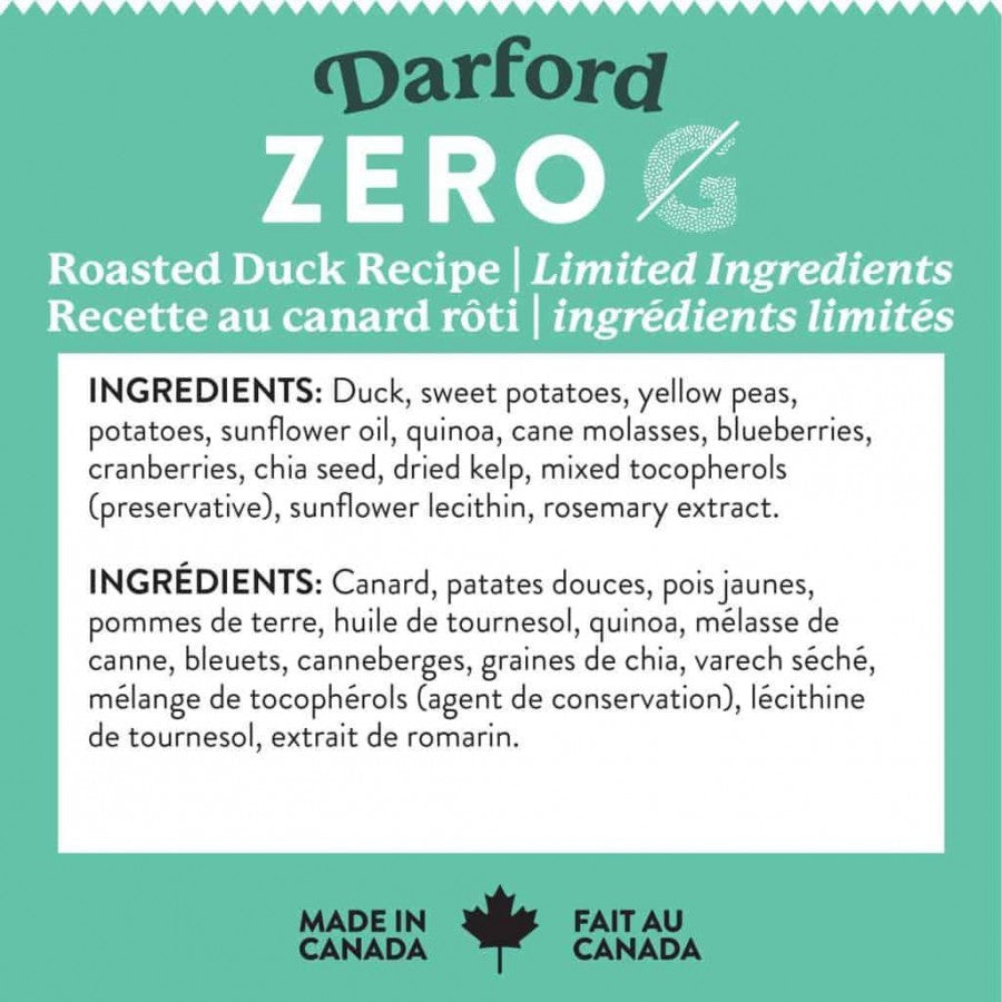 LocalID_68216 Darford - Zero/G ROASTED DUCK Recipe Minis Dog Treat - 170GM (6oz)