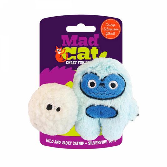 *S.O. - Up to 2 Week Wait* Mad Cat - Yowlin Yeti Cat Toy - 10CM (4in) - 2PK