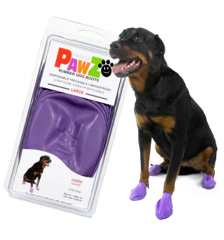 LocalID_66198 Pawz - Rubber Dog Boots - BLACK - LARGE