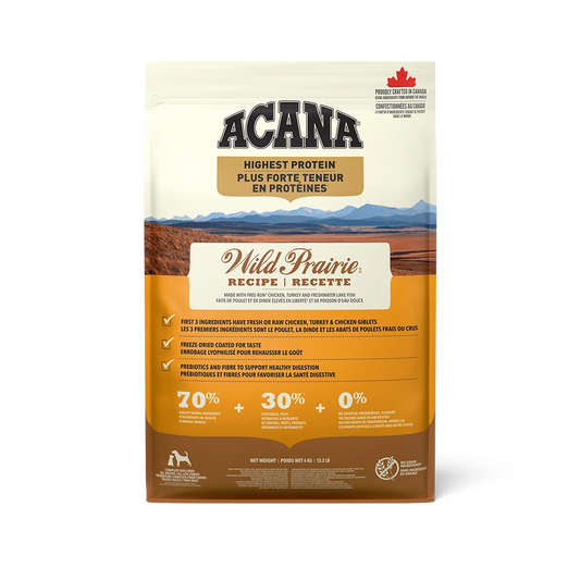 Champion Foods - Acana REGIONALS - WILD PRAIRIE Dry Dog Food - 6KG (13.2lb)