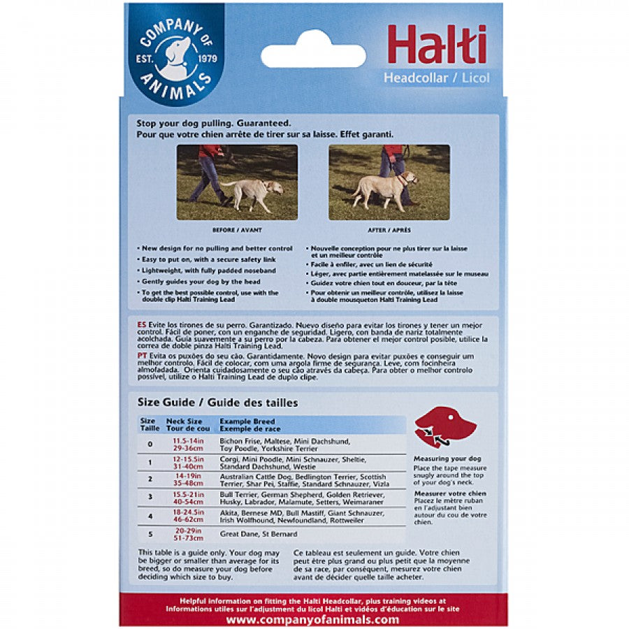 LocalID_66515 Company of Animals - Halti Nylon Head Collar - BLACK - Size 1