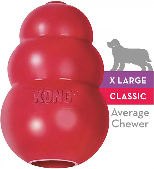 KONG - Classic RED - Dog Treat Dispensing Toy - XLARGE - 13CM (5.2in)