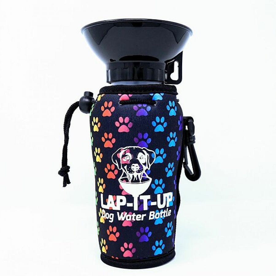 LocalID_63946 Lap-It-Up - Water Bottle - RAINBOW Paw - 23CM (9in)