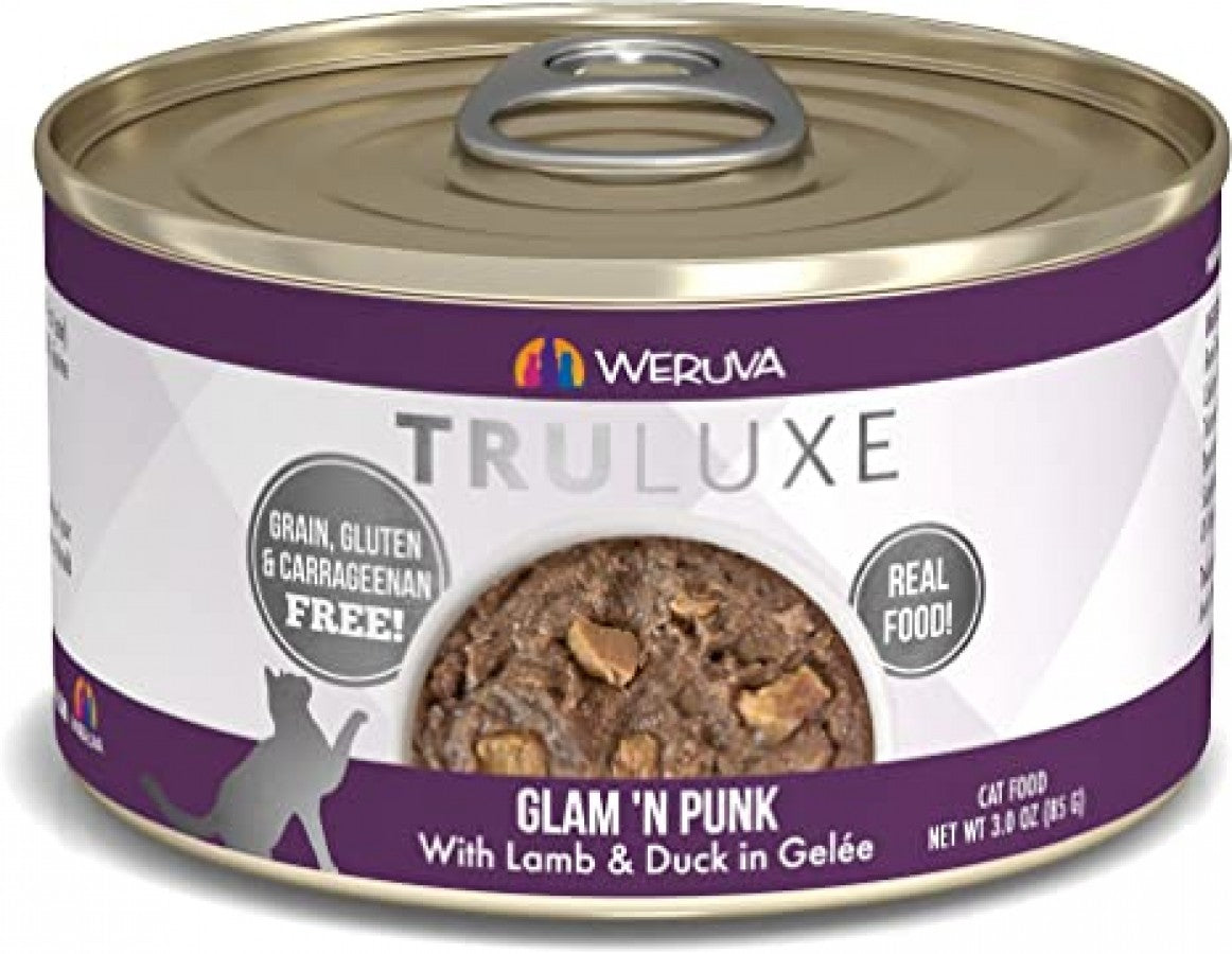 *S.O. - Up to 3 Week Wait* Weruva - TruLuxe Cat Glam N' Punk with LAMB and DUCK in GELEE Wet Cat Food - 170GM (6oz)