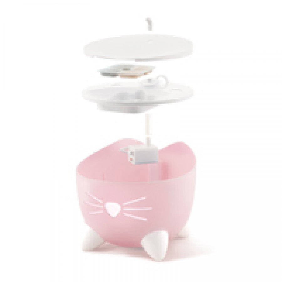 LocalID_65932 Catit - PIXI Cat Drinking Fountain - LIGHT PINK - 2.5L (85oz)