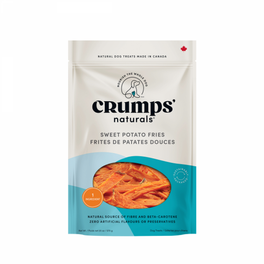 Crumps' Naturals - SWEET POTATO Fries Dog Treat - 570GM (20oz)