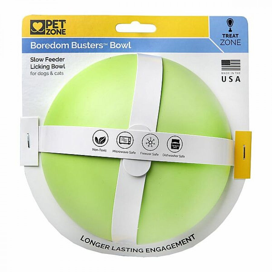 LocalID_66021 Pet Zone - Boredom Busters Bowl - GREEN - 16.5CM (6.5in)