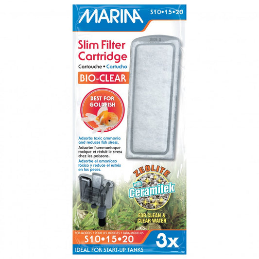 Marina - Bio Clear Cartridge for Slim Filters - 3PK